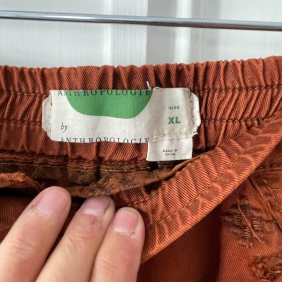 Anthro rust cotton lightweight pants XL - Picture 2 of 4